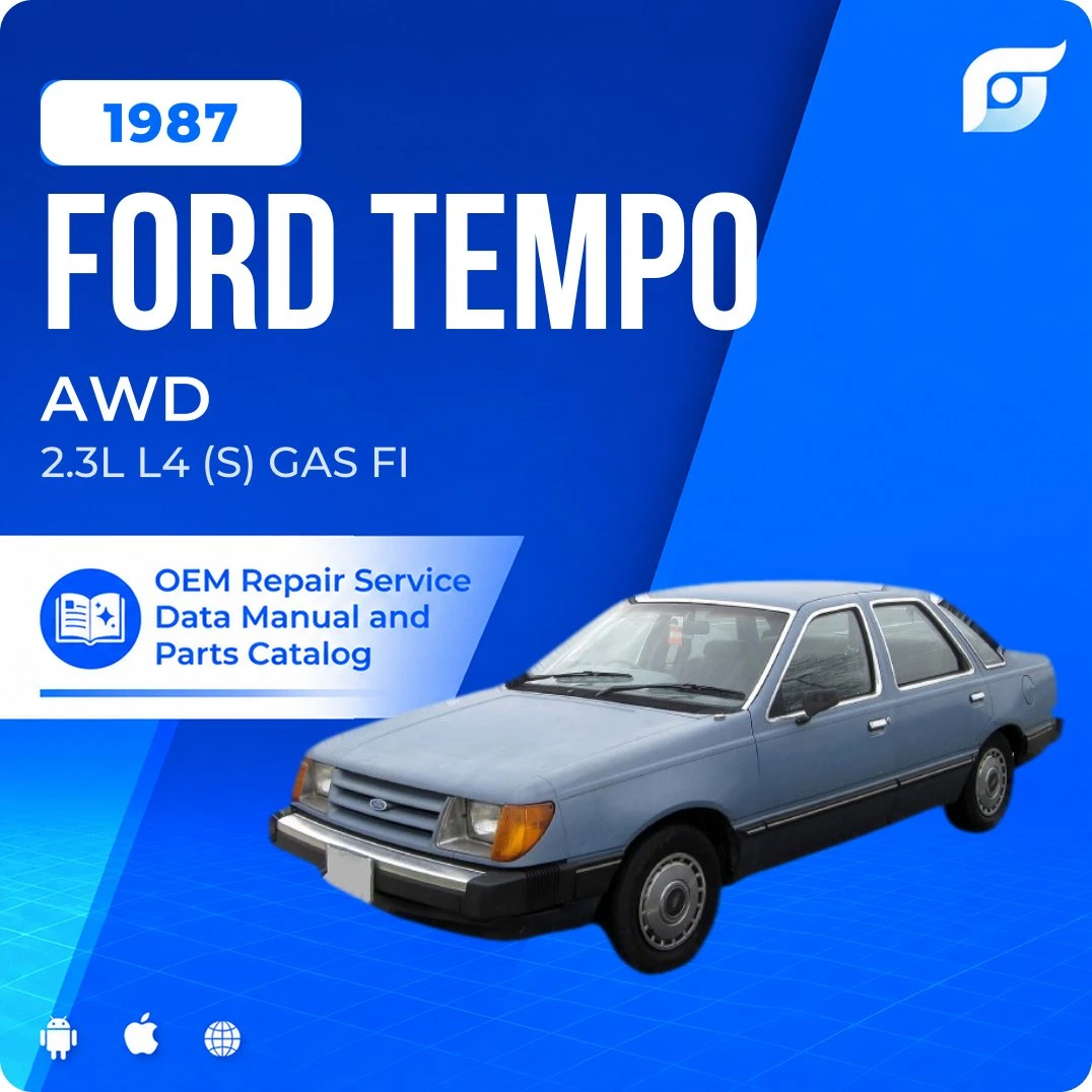 1987 Ford Tempo AWD - OEM Repair Service Manual