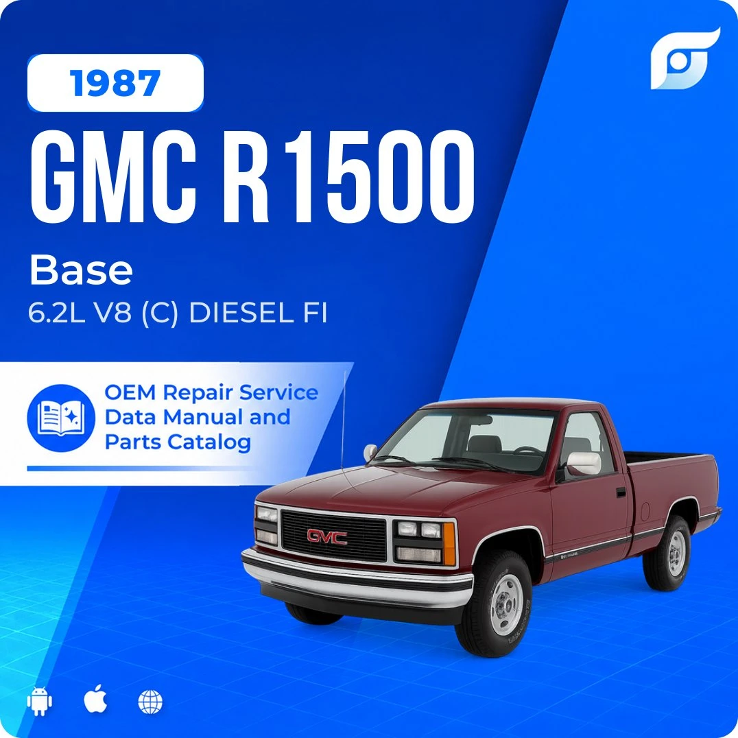 1987 GMC R1500 Base - OEM Repair Service Manual
