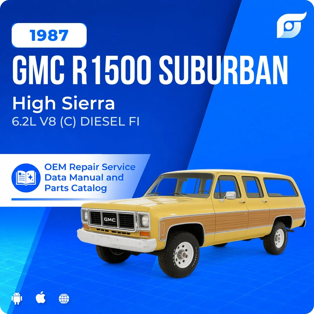 1987 GMC R1500 Suburban High Sierra - OEM Repair Service Manual