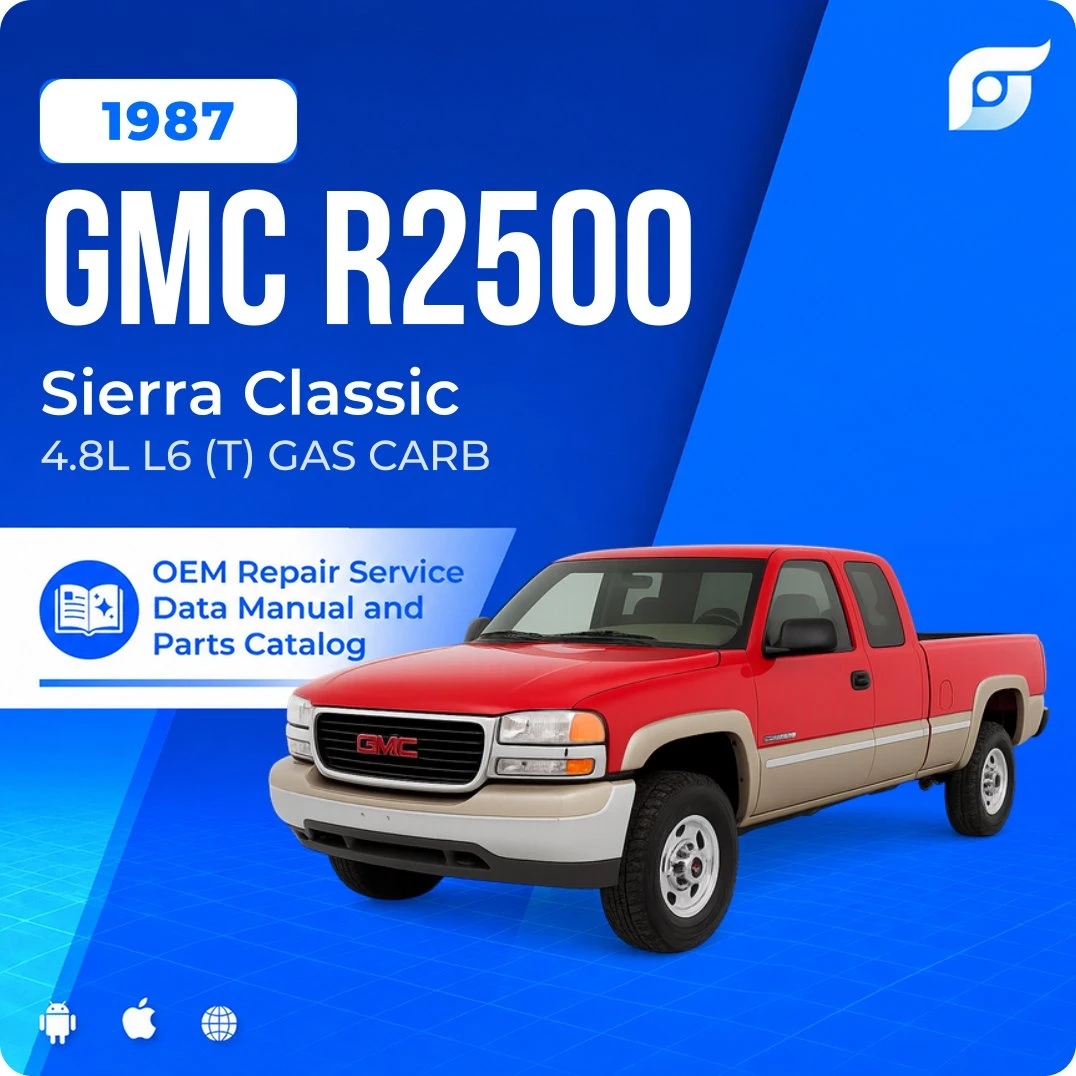 1987 GMC R2500 Sierra Classic - OEM Repair Service Manual