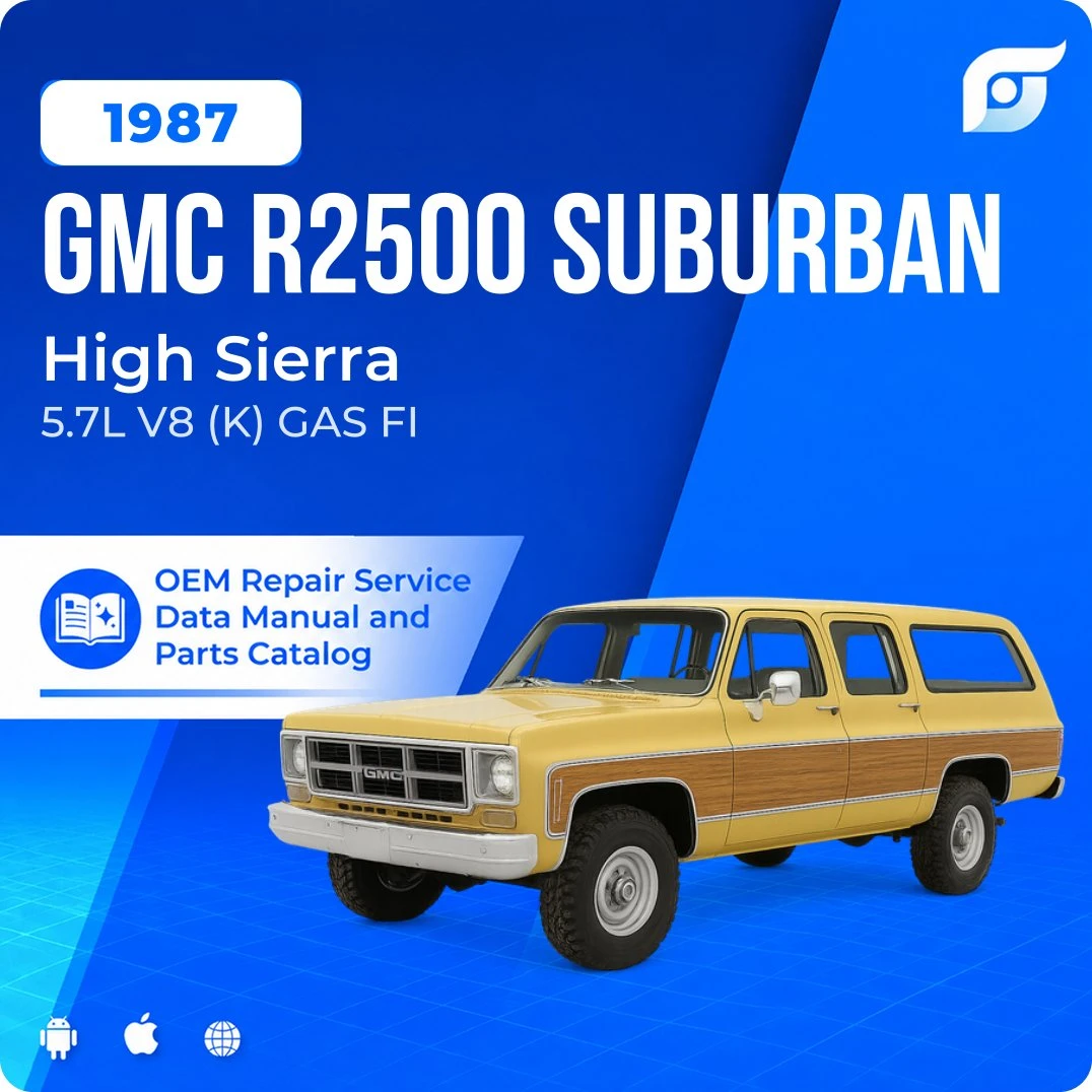 1987 GMC R2500 Suburban High Sierra - OEM Repair Service Manual