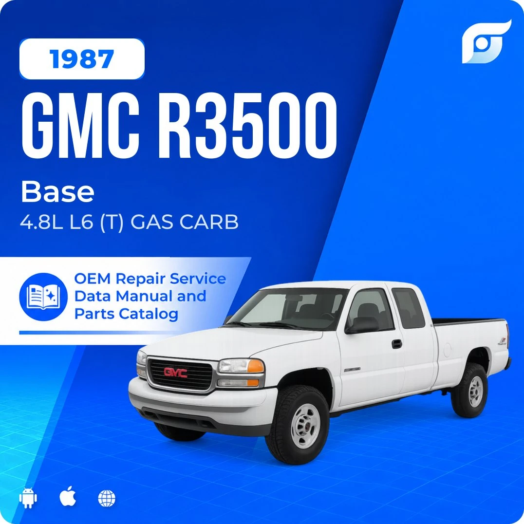 1987 GMC R3500 Base - OEM Repair Service Manual