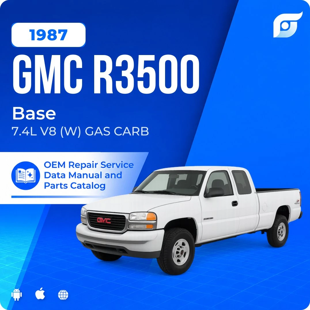1987 GMC R3500 Base - OEM Repair Service Manual