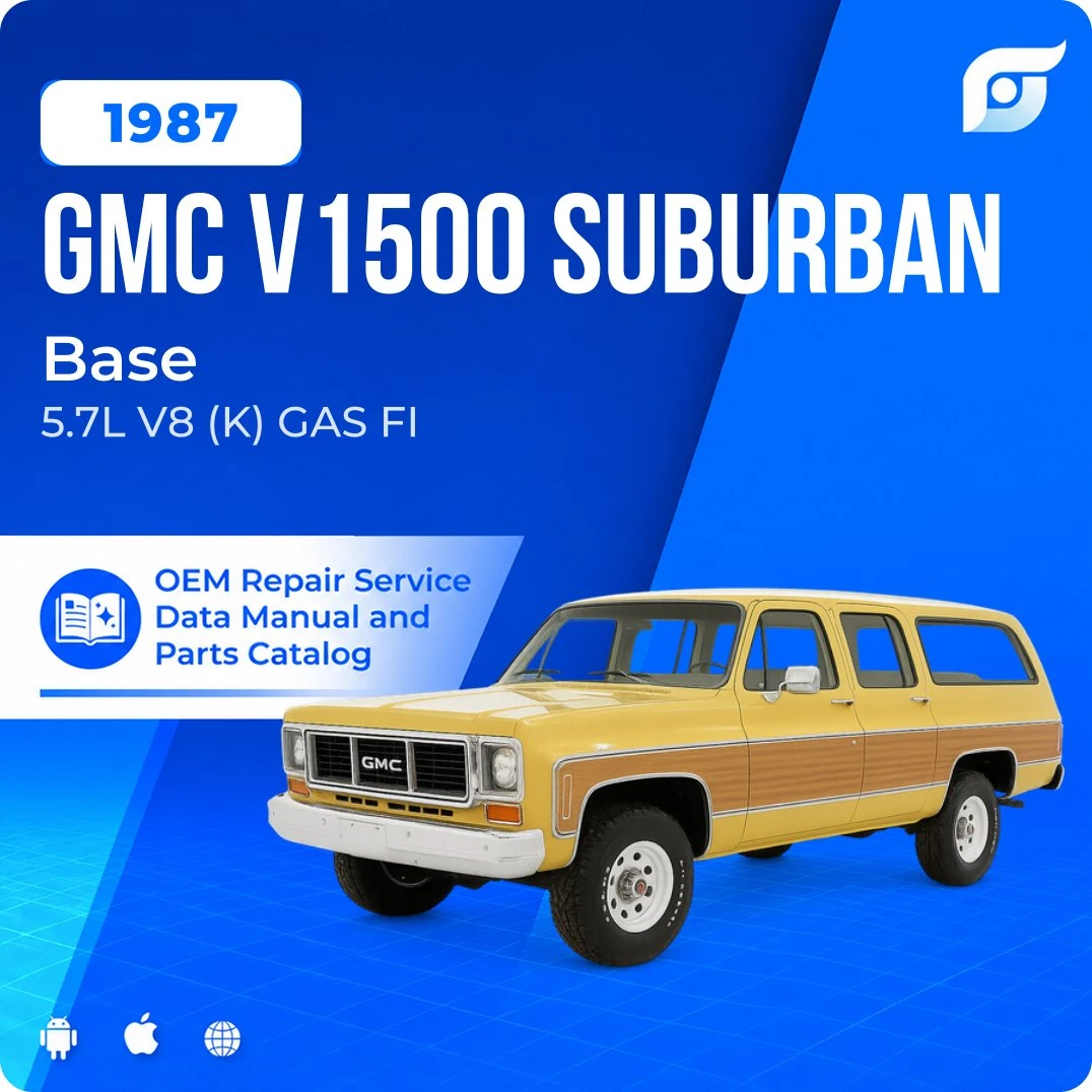 1987 GMC V1500 Suburban Base - OEM Repair Service Manual