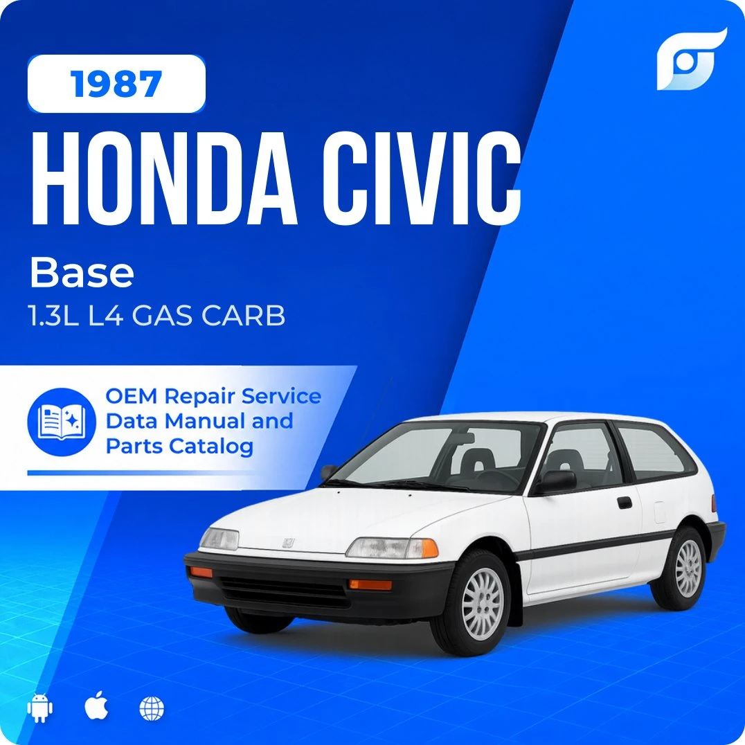 1987 Honda Civic Base - OEM Repair Service Manual