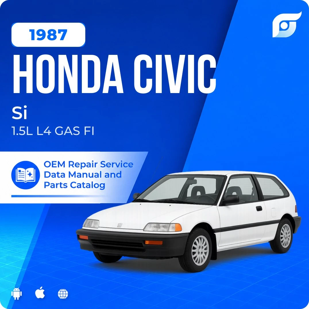 1987 Honda Civic Si - OEM Repair Service Manual