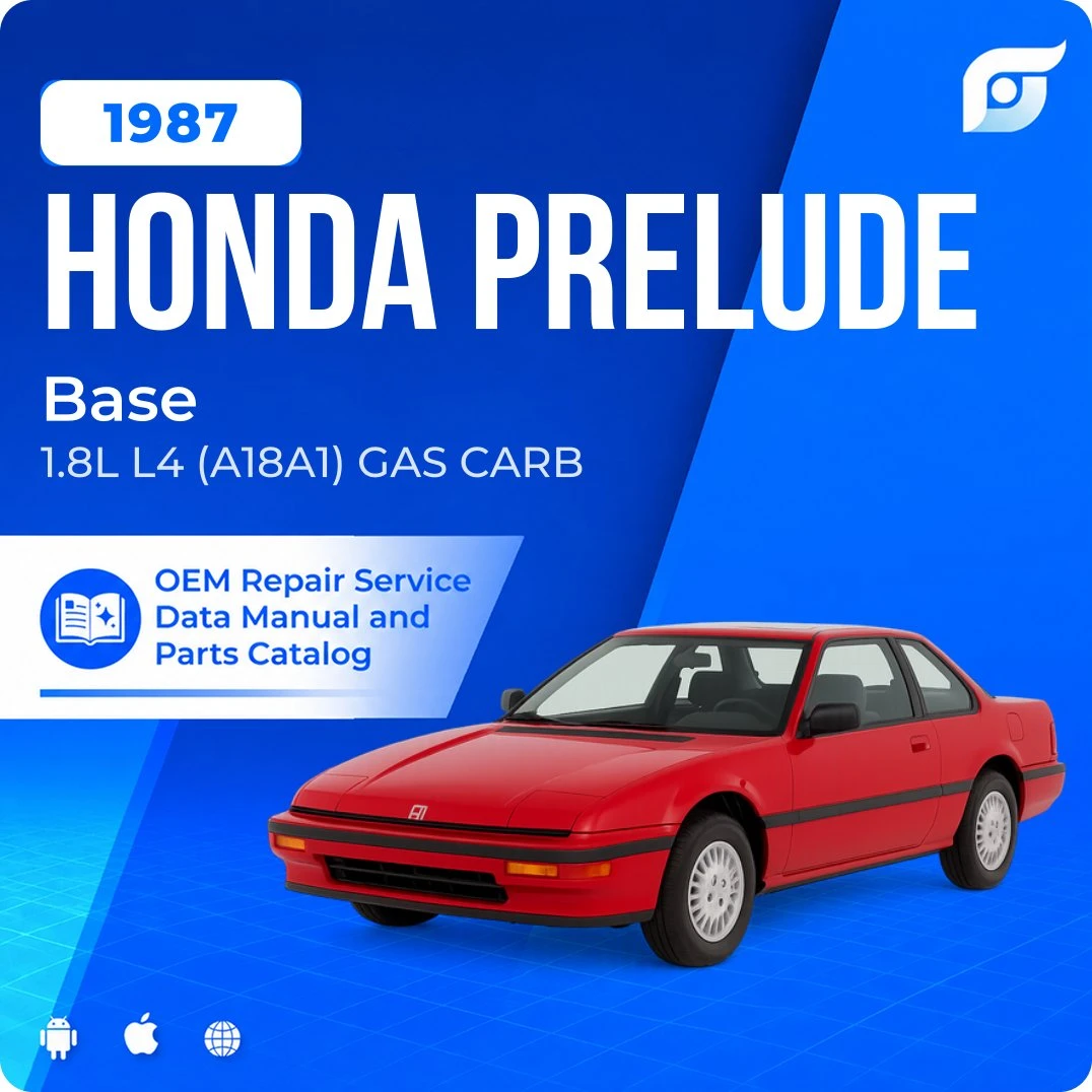 1987 Honda Prelude Base - OEM Repair Service Manual