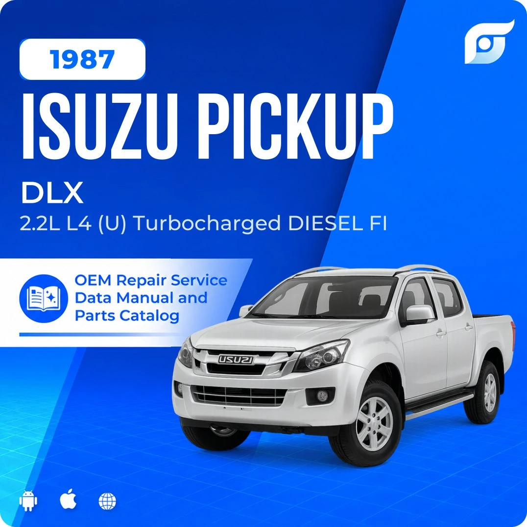 1987 Isuzu Pickup DLX - OEM Repair Service Manual
