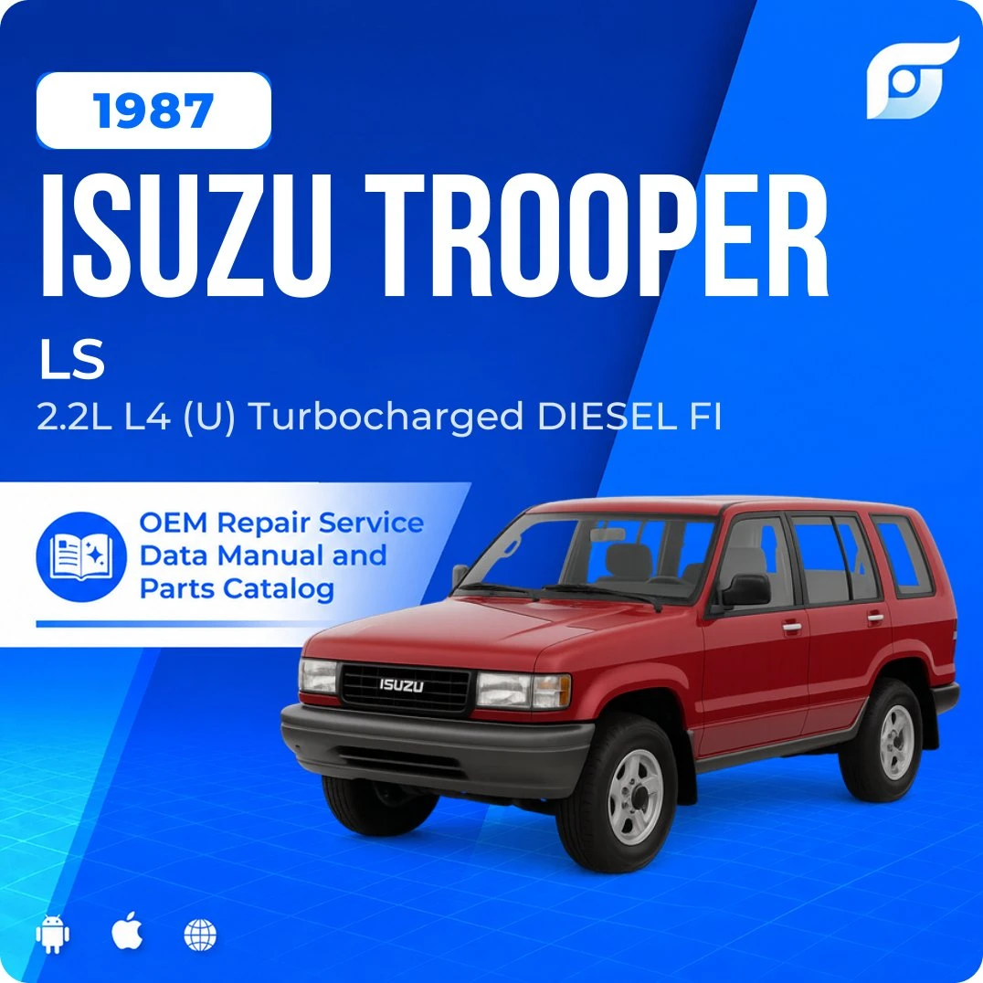 1987 Isuzu Trooper LS - OEM Repair Service Manual