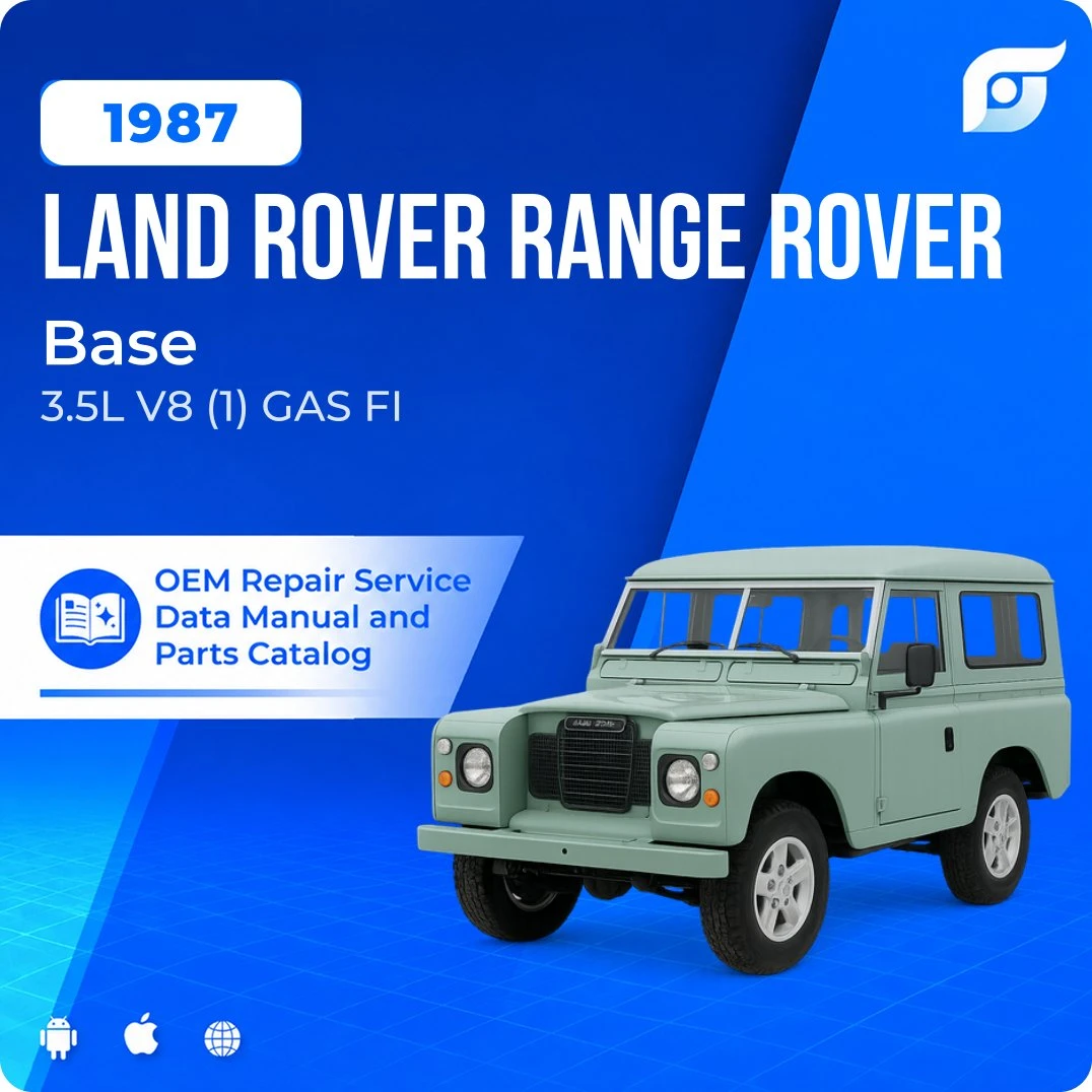 1987 Land Rover Range Rover Base - OEM Repair Service Manual