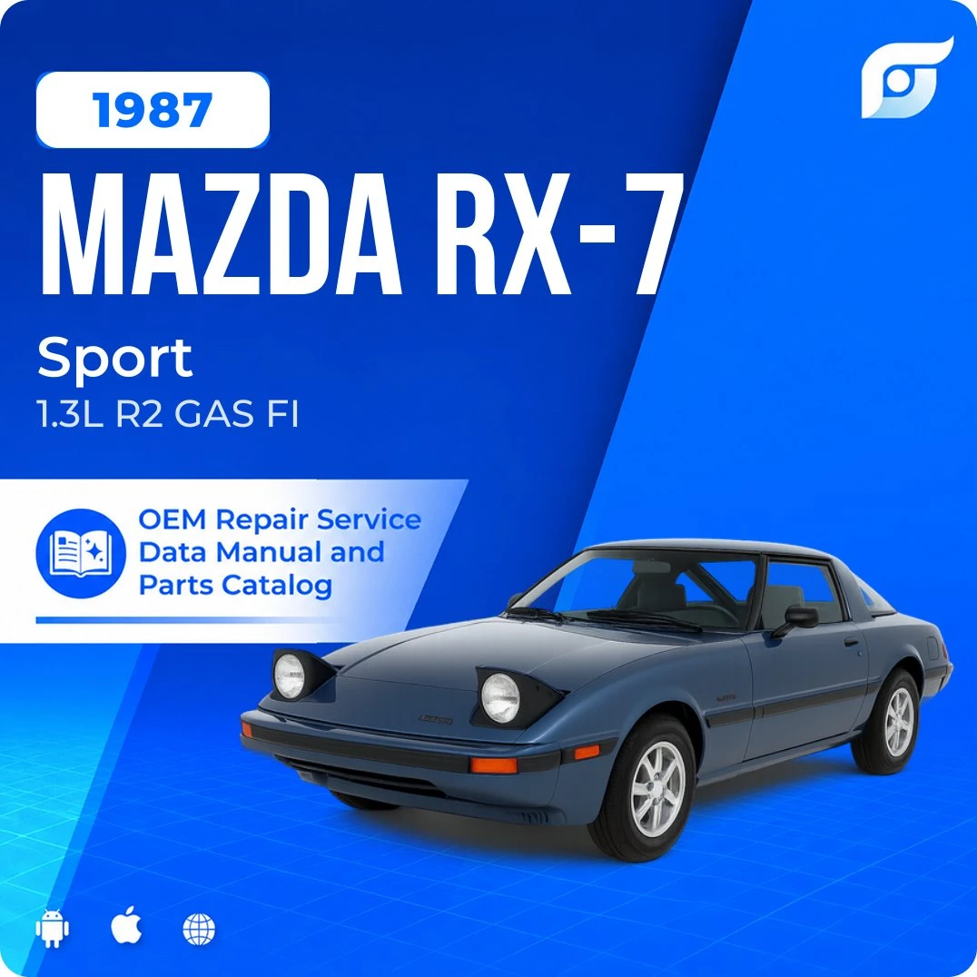 1987 Mazda RX-7 Sport - OEM Repair Service Manual