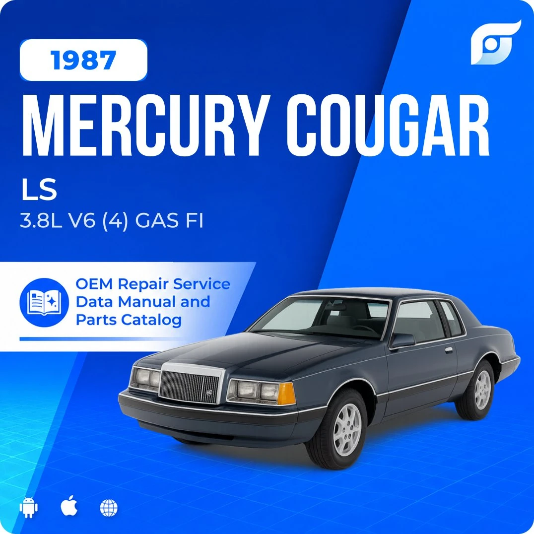 1987 Mercury Cougar LS - OEM Repair Service Manual