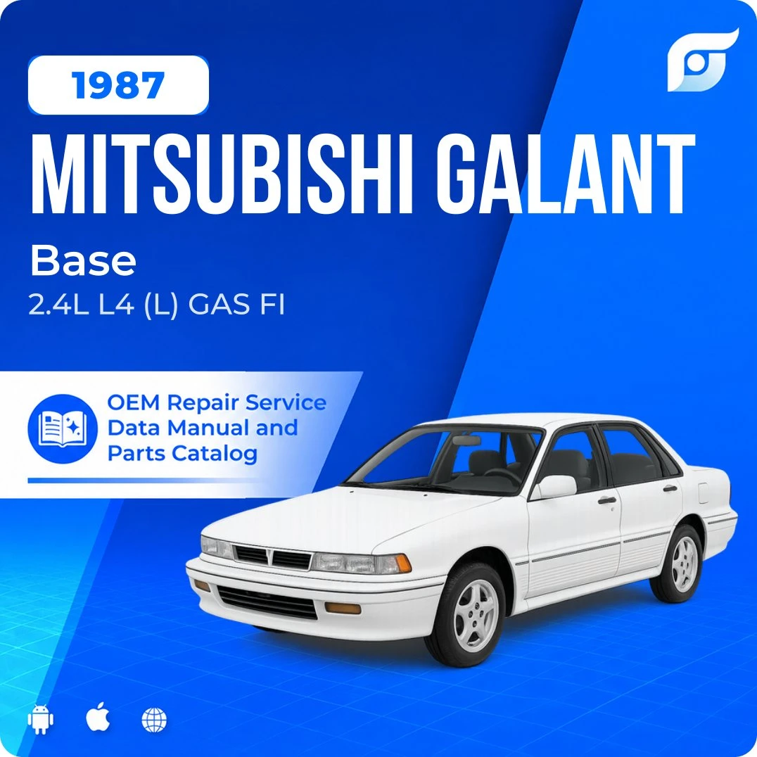 1987 Mitsubishi Galant Base - OEM Repair Service Manual