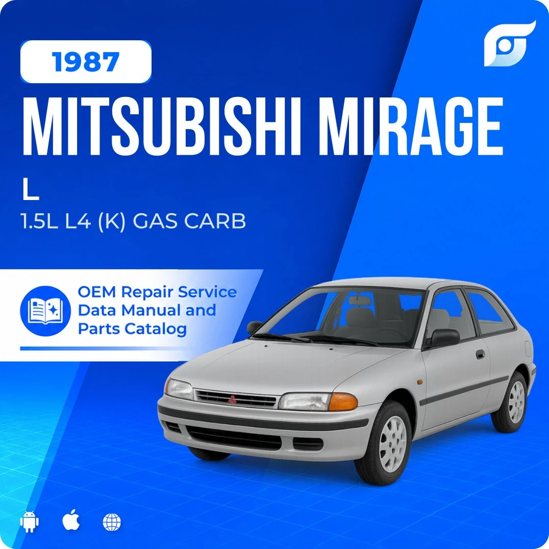 1987 Mitsubishi Mirage L - OEM Repair Service Manual