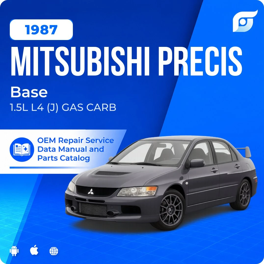 1987 Mitsubishi Precis Base - OEM Repair Service Manual