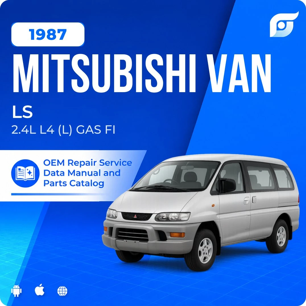 1987 Mitsubishi Van LS - OEM Repair Service Manual