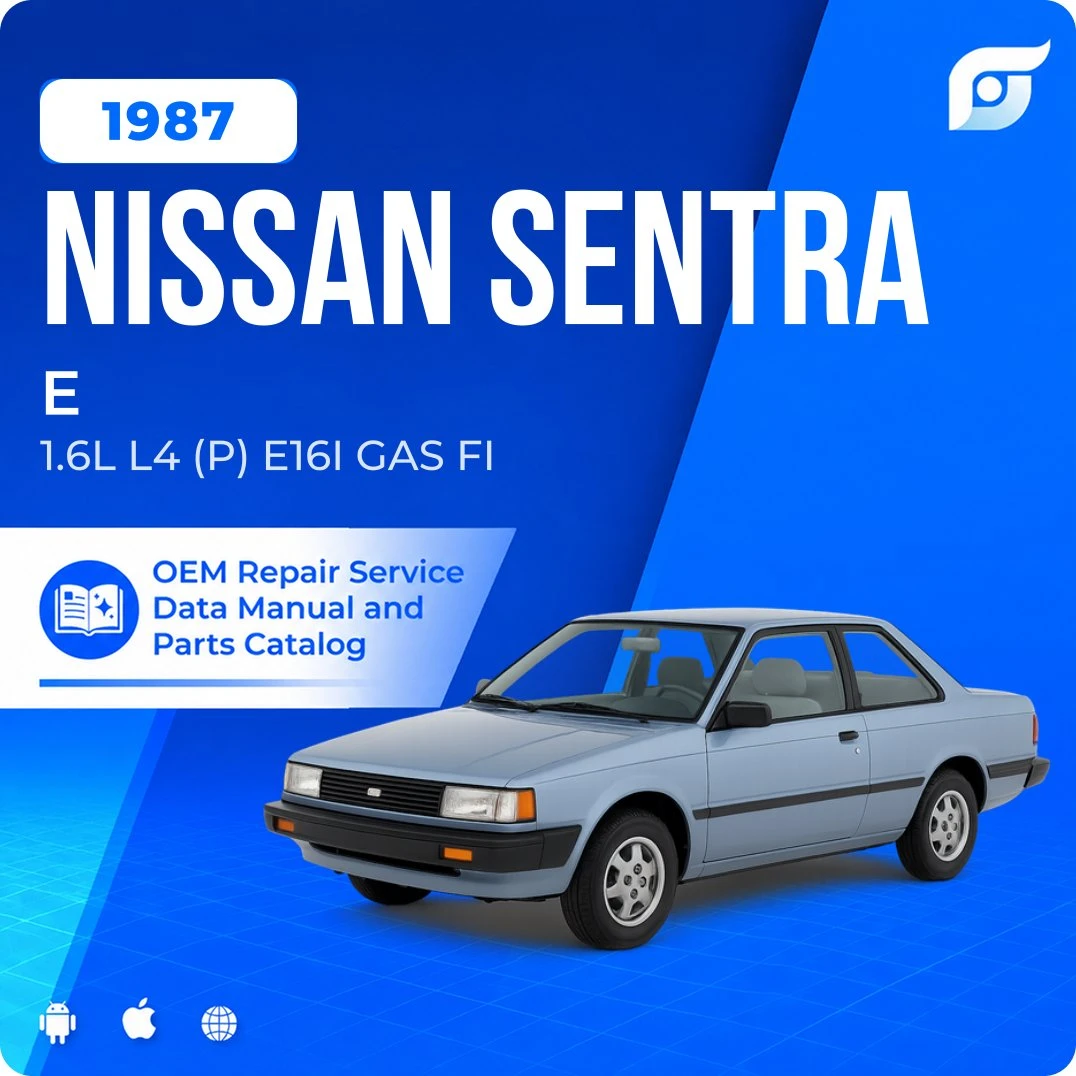 1987 Nissan Sentra E - OEM Repair Service Manual