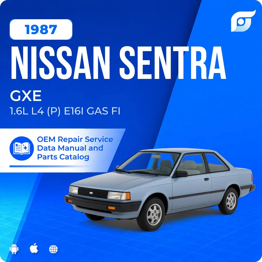 1987 Nissan Sentra GXE - OEM Repair Service Manual
