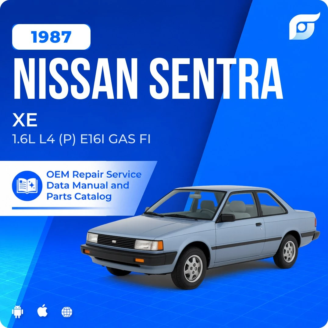 1987 Nissan Sentra XE - OEM Repair Service Manual