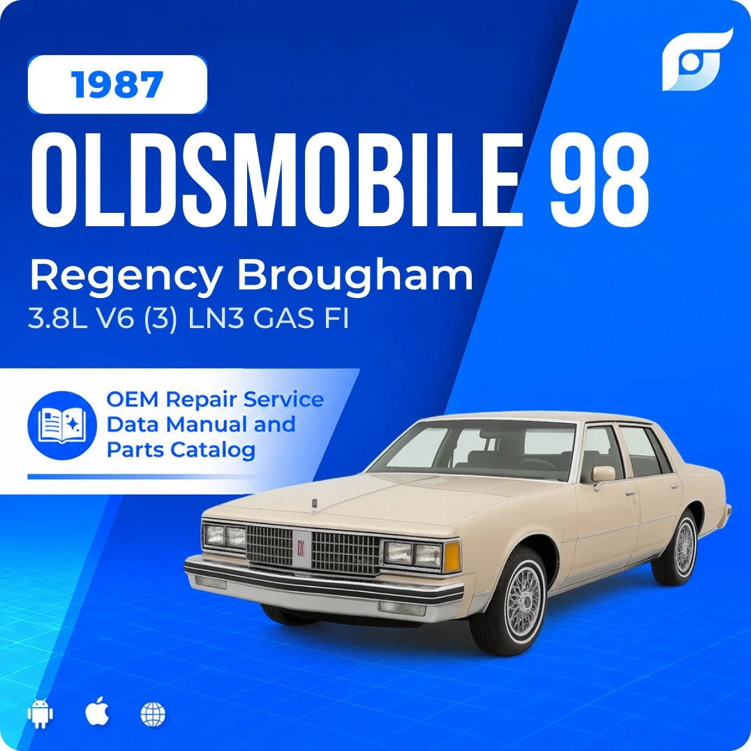 1987 Oldsmobile 98 Regency Brougham - OEM Repair Service Manual