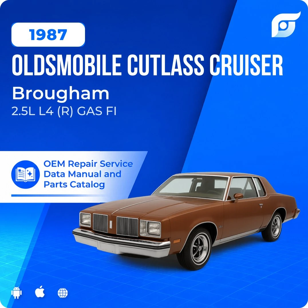 1987 Oldsmobile Cutlass Cruiser Brougham - OEM Repair Service Manual