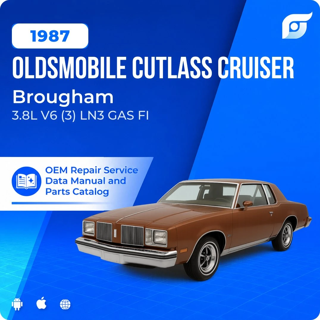 1987 Oldsmobile Cutlass Cruiser Brougham - OEM Repair Service Manual