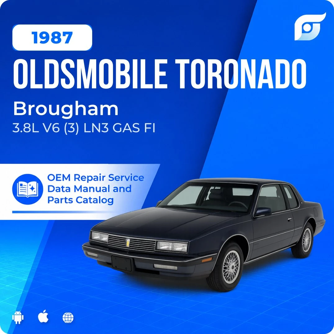 1987 Oldsmobile Toronado Brougham - OEM Repair Service Manual