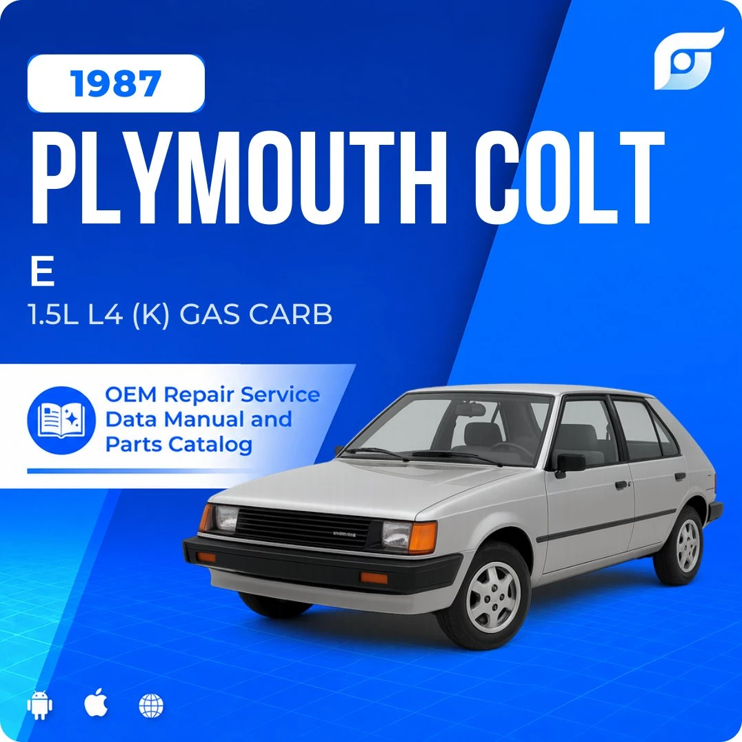 1987 Plymouth Colt E - OEM Repair Service Manual