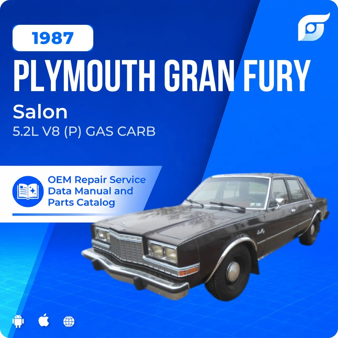 1987 Plymouth Gran Fury Salon - OEM Repair Service Manual