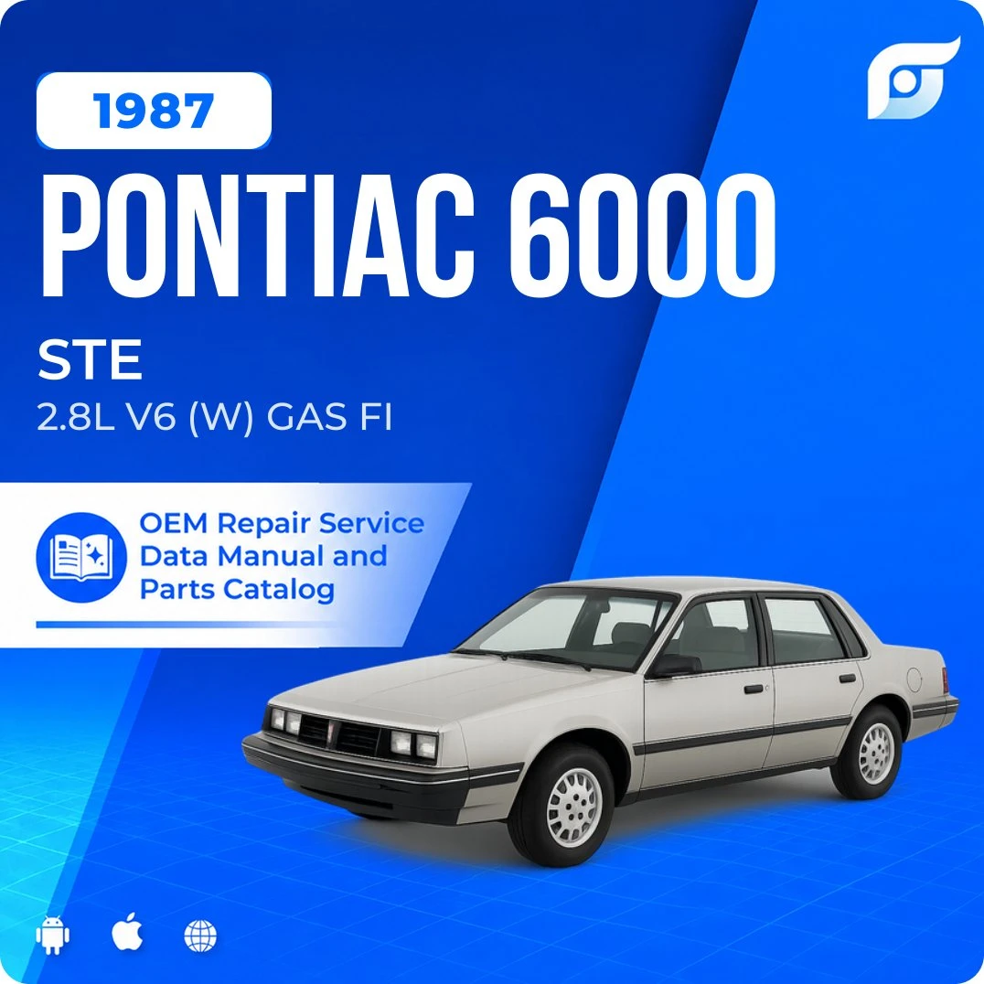 1987 Pontiac 6000 STE - OEM Repair Service Manual