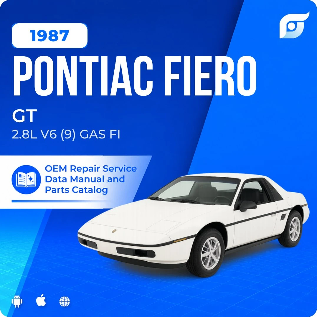 1987 Pontiac Fiero GT - OEM Repair Service Manual