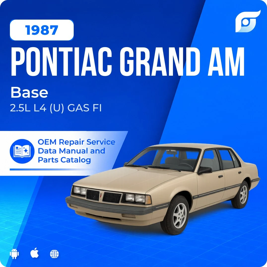 1987 Pontiac Grand Am Base - OEM Repair Service Manual