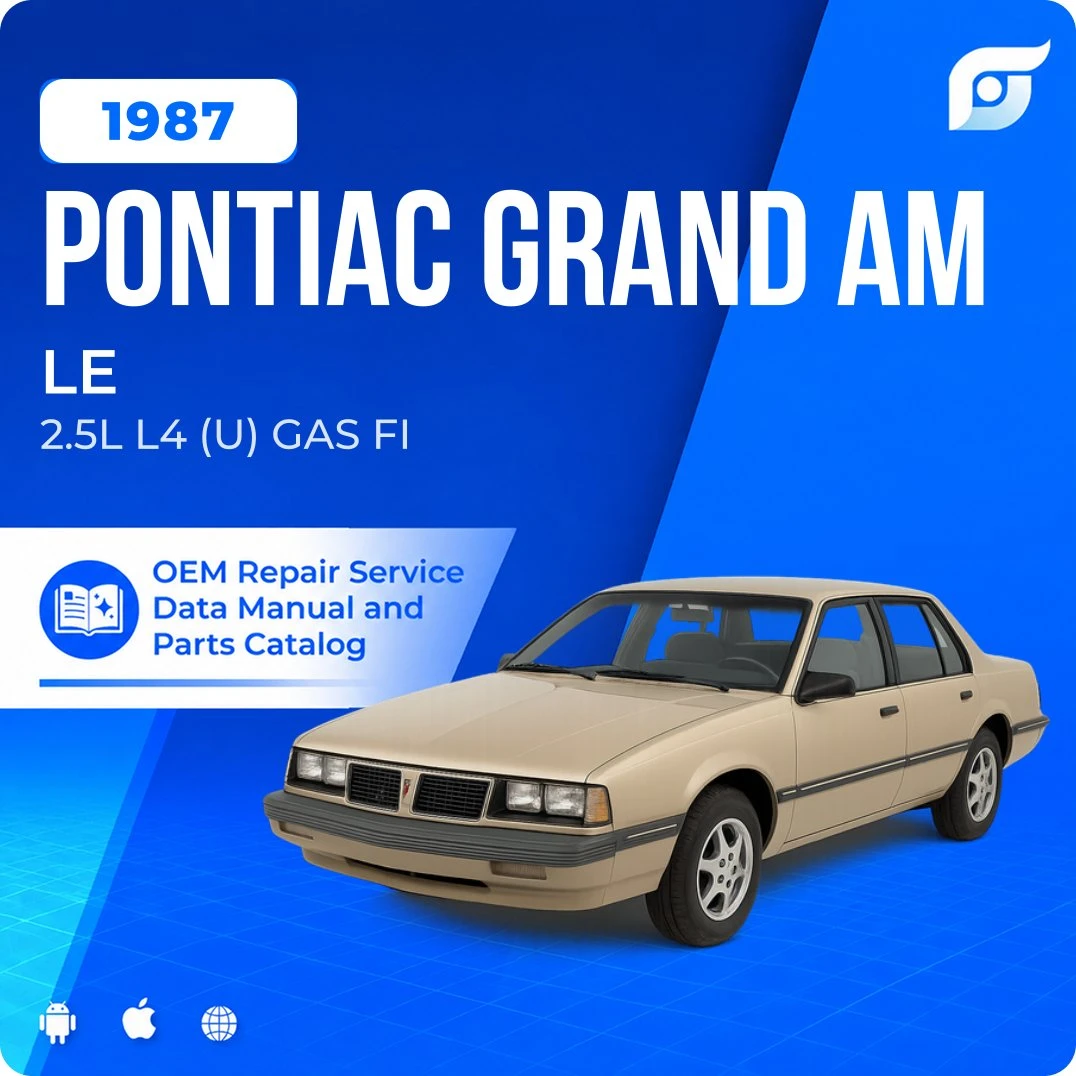 1987 Pontiac Grand Am LE - OEM Repair Service Manual