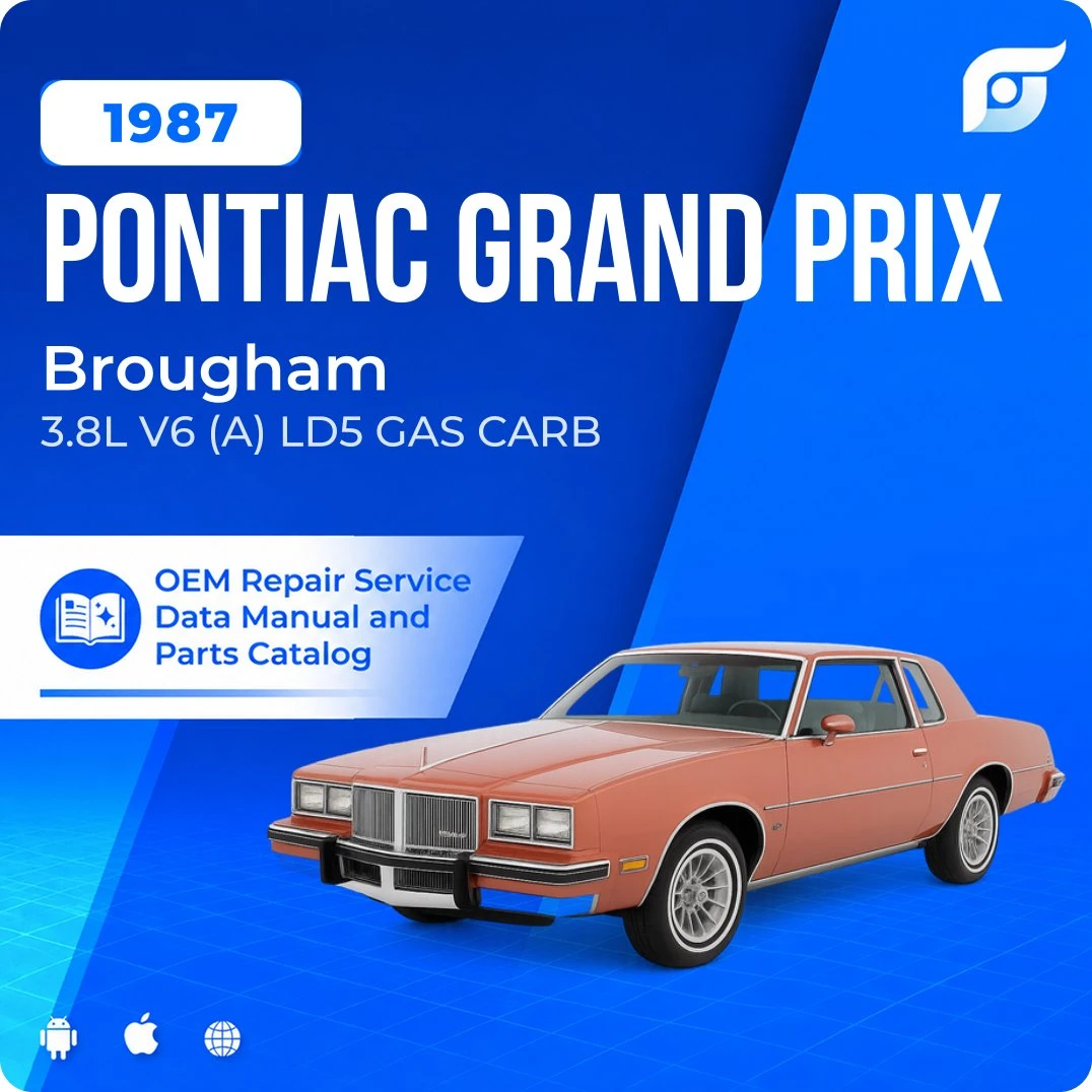 1987 Pontiac Grand Prix Brougham - OEM Repair Service Manual