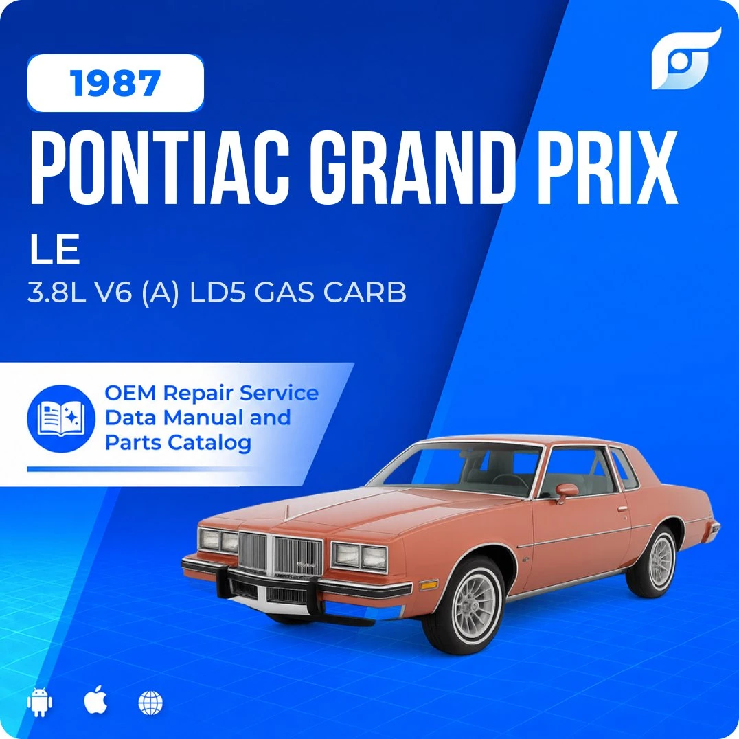1987 Pontiac Grand Prix LE - OEM Repair Service Manual