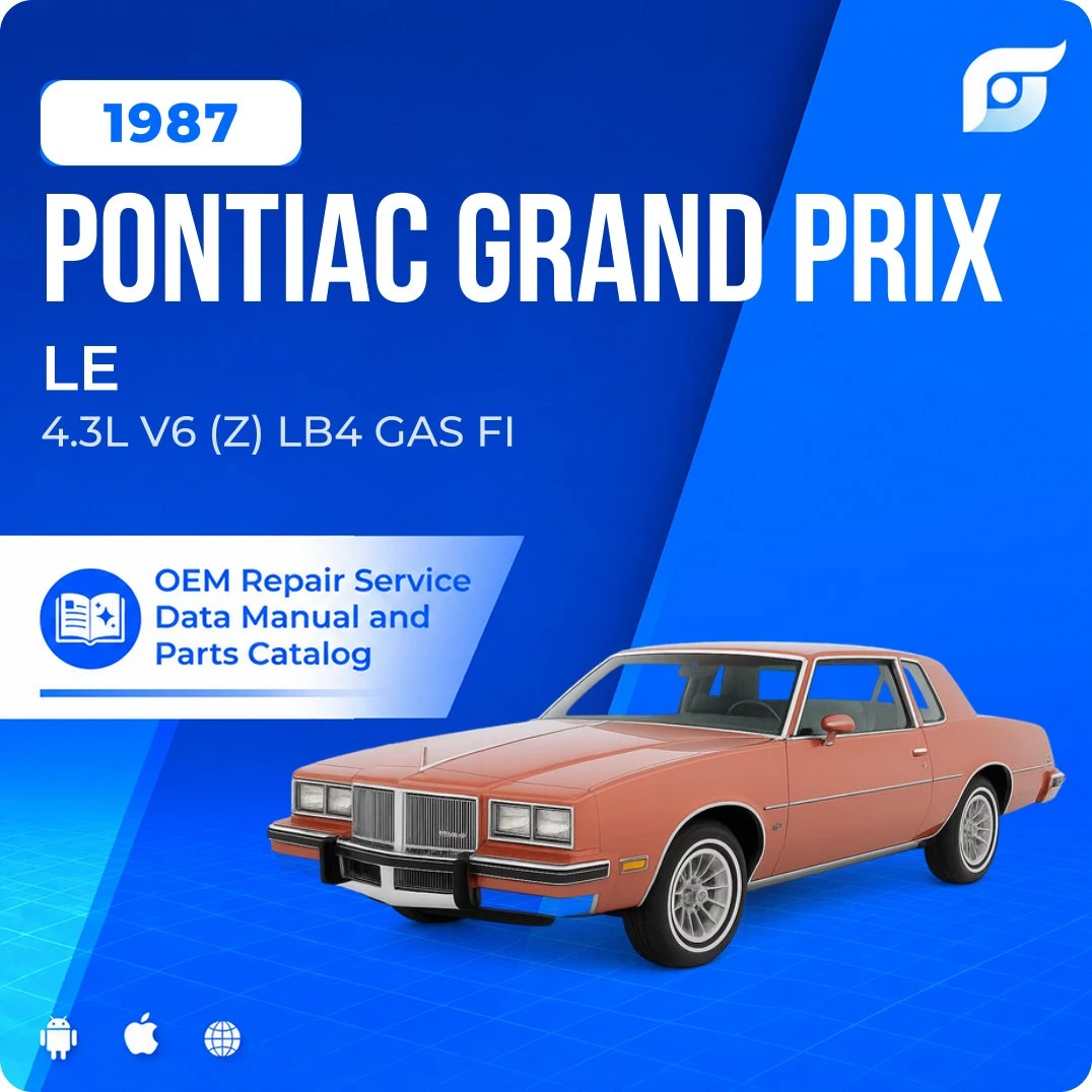 1987 Pontiac Grand Prix LE - OEM Repair Service Manual