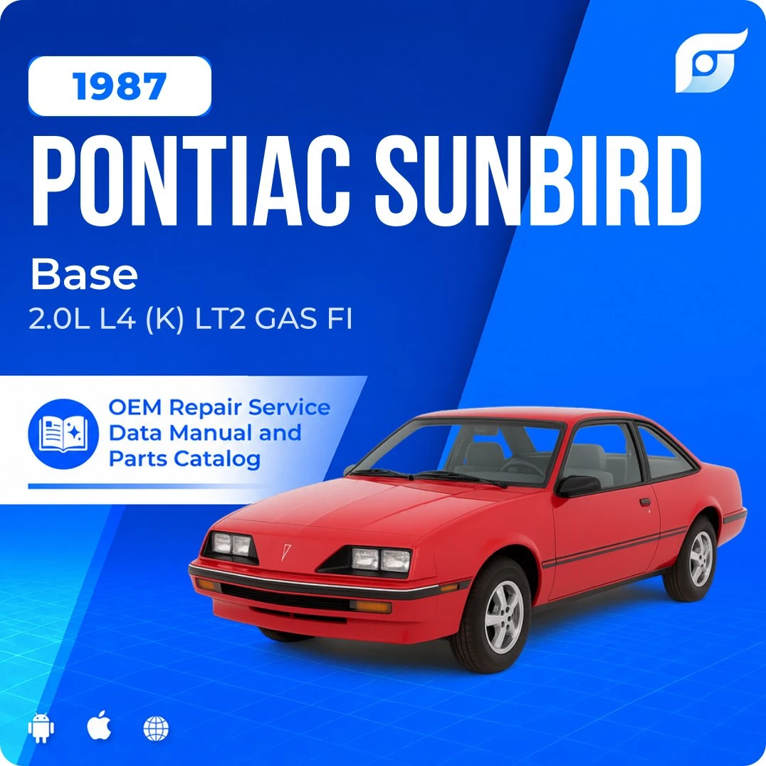 1987 Pontiac Sunbird Base - OEM Repair Service Manual