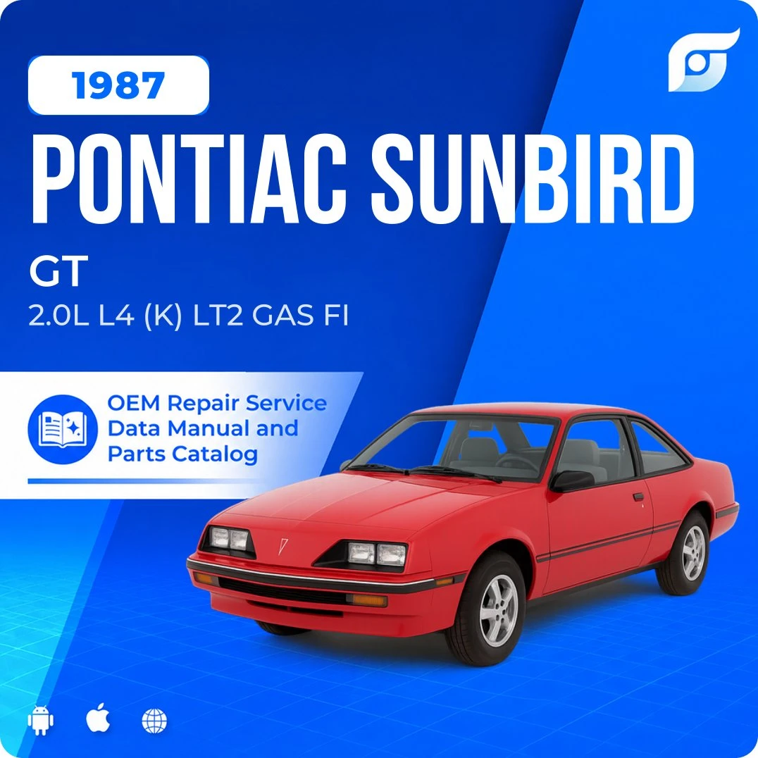 1987 Pontiac Sunbird GT - OEM Repair Service Manual