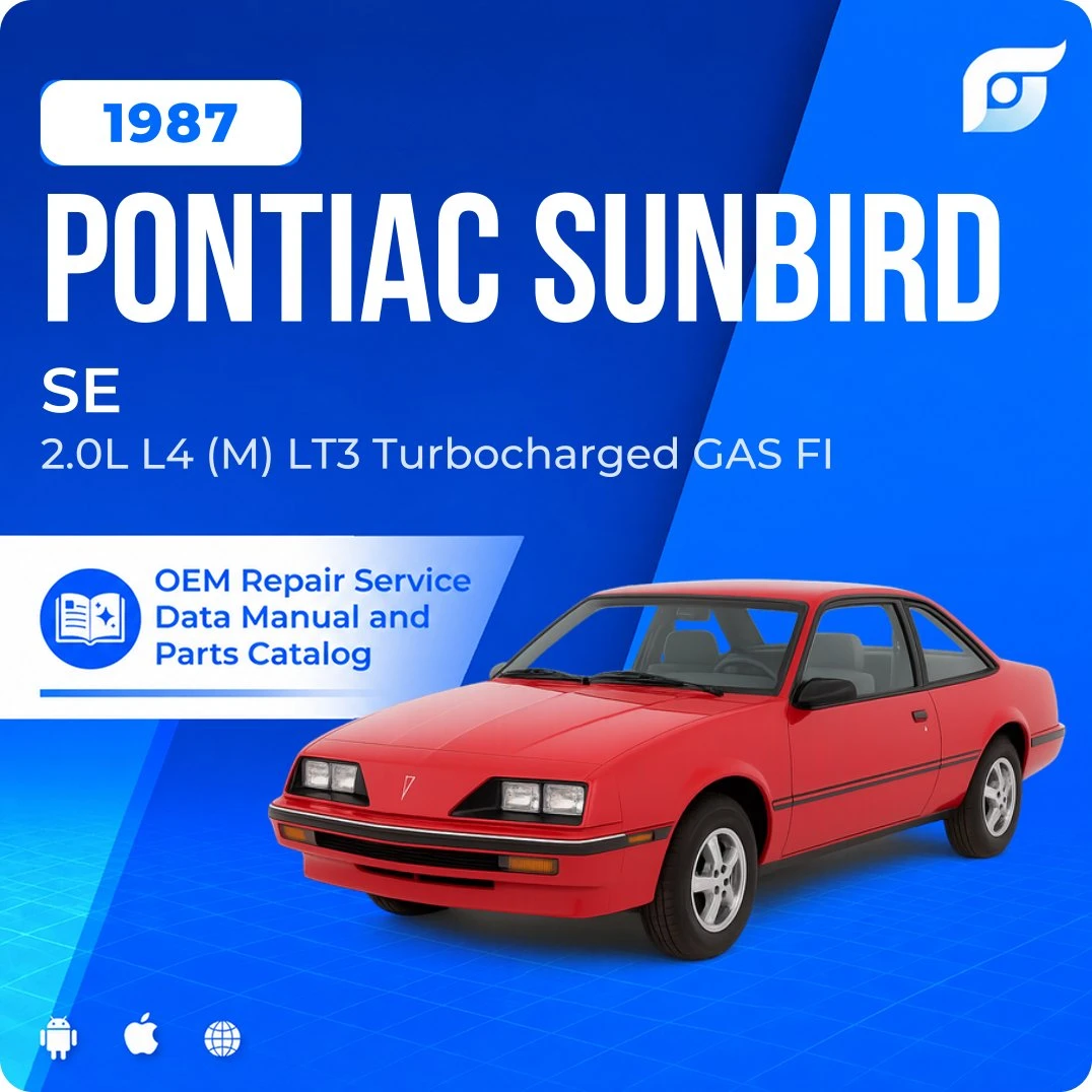 1987 Pontiac Sunbird SE - OEM Repair Service Manual