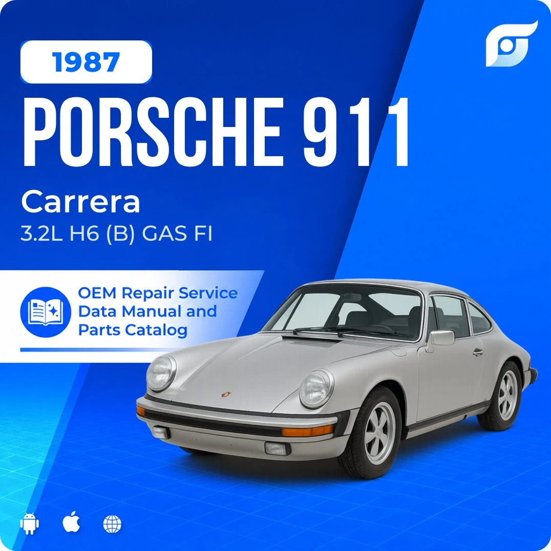 1987 Porsche 911 Carrera - OEM Repair Service Manual