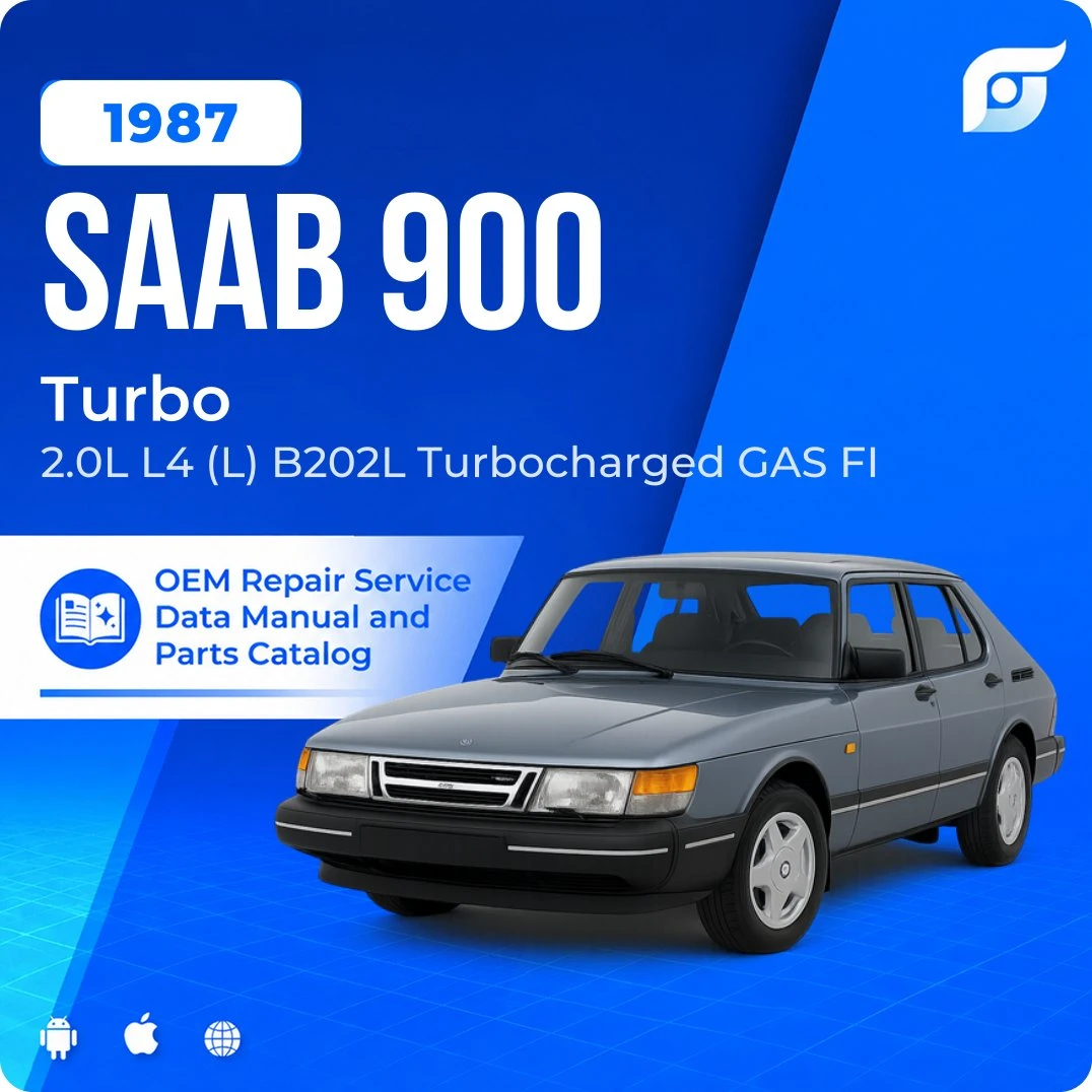 1987 Saab 900 Turbo - OEM Repair Service Manual