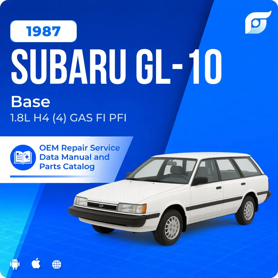 1987 Subaru GL-10 Base - OEM Repair Service Manual