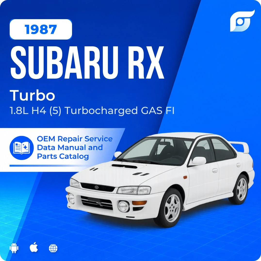 1987 Subaru RX Turbo - OEM Repair Service Manual