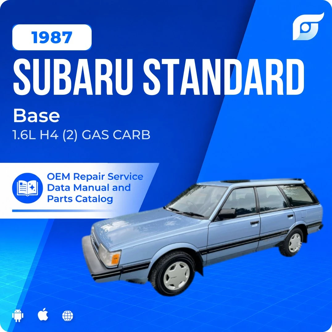 1987 Subaru Standard Base - OEM Repair Service Manual