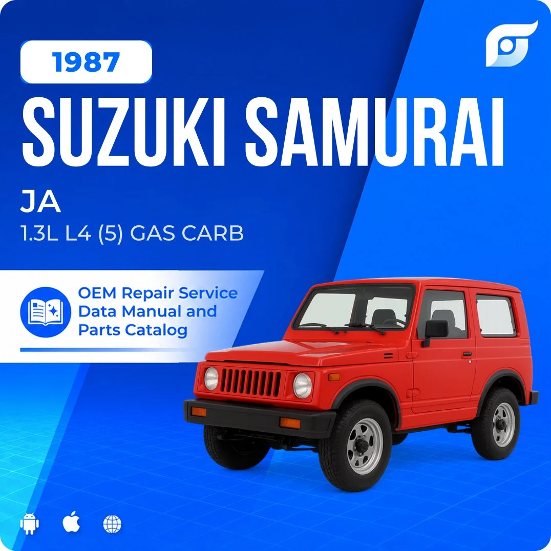 1987 Suzuki Samurai JA - OEM Repair Service Manual