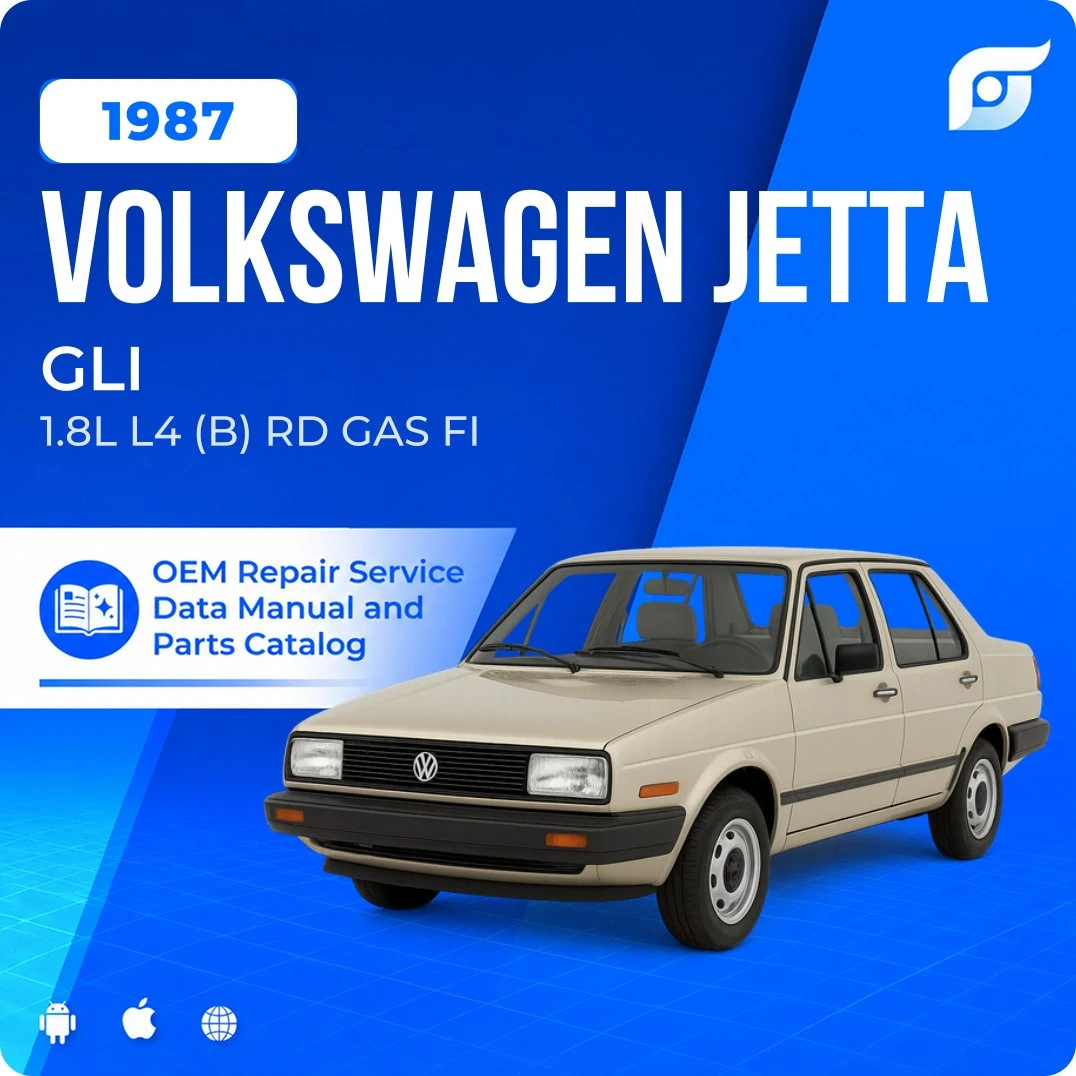 1987 Volkswagen Jetta GLI - OEM Repair Service Manual