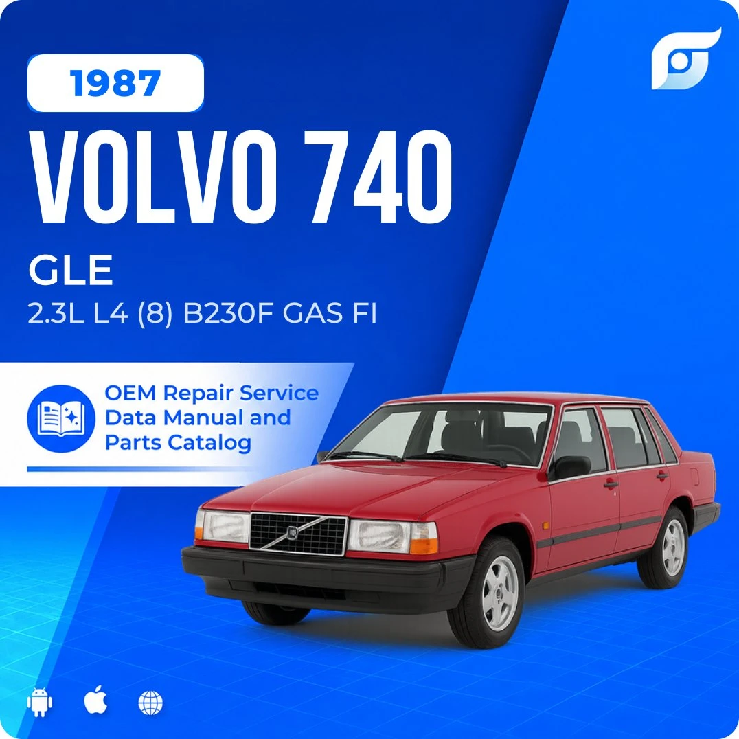 1987 Volvo 740 GLE - OEM Repair Service Manual