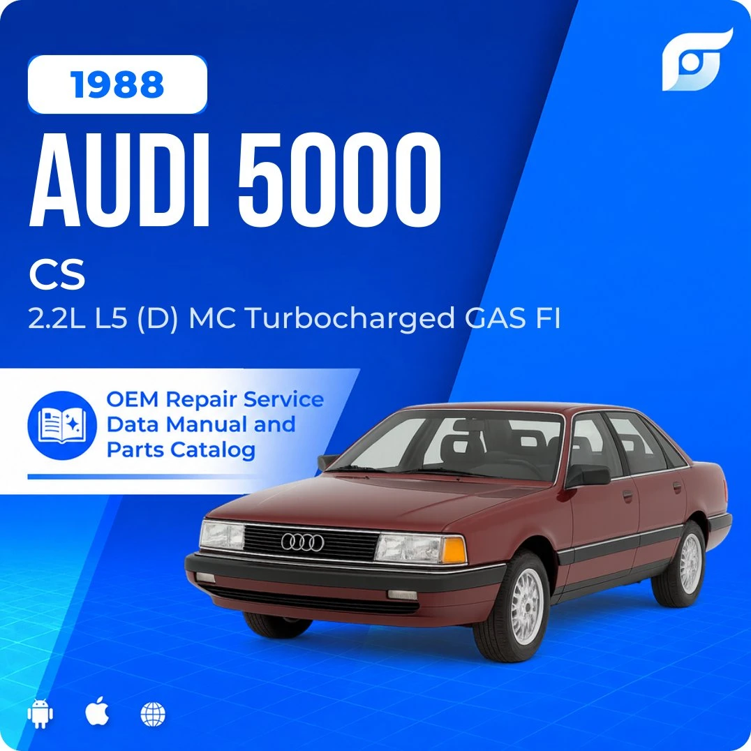 1988 Audi 5000 CS - OEM Repair Service Manual
