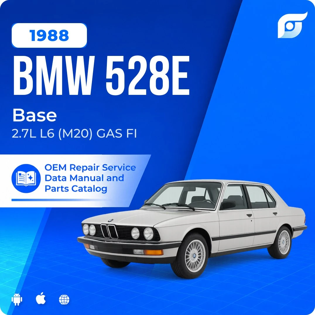 1988 BMW 528e Base - OEM Repair Service Manual