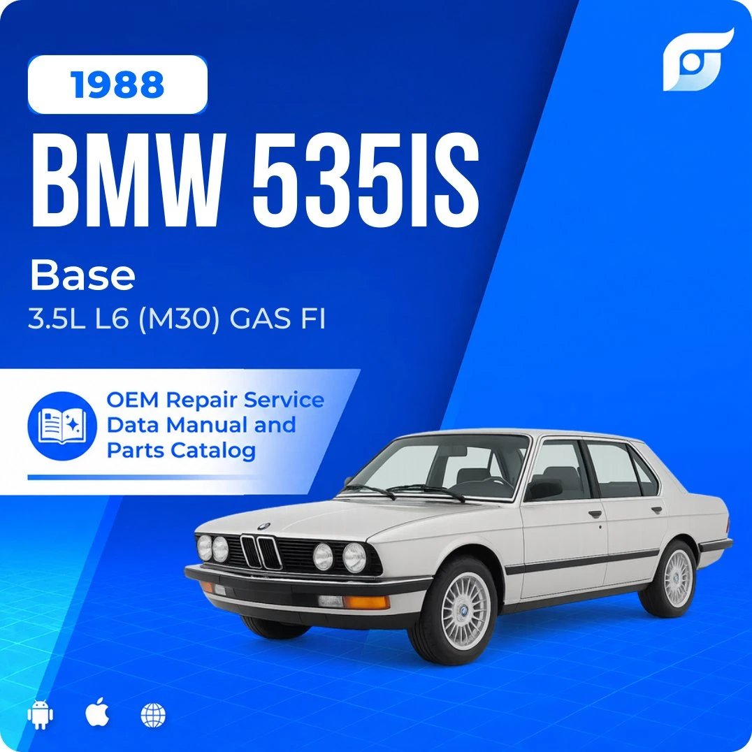 1988 BMW 535is Base - OEM Repair Service Manual